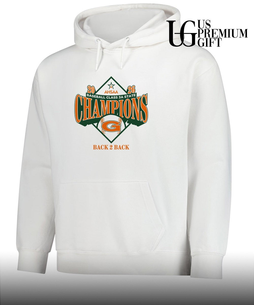 Glenwood Gators 2026 AHSAA baseball class 3A State Champions back 2 back Unisex