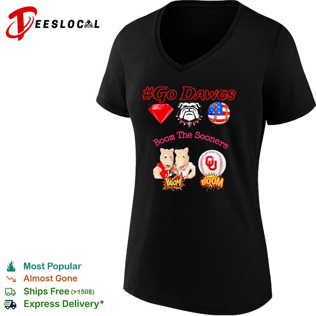Go Dawgs Georgia Bulldogs Boom the Oklahoma Sooners shirt Unisex
