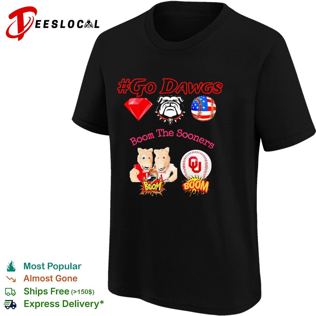 Go Dawgs Georgia Bulldogs Boom the Oklahoma Sooners shirt Unisex