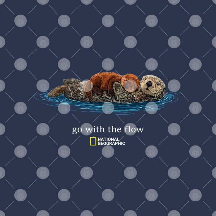 Go With The Flow Otter T Shirt Unisex