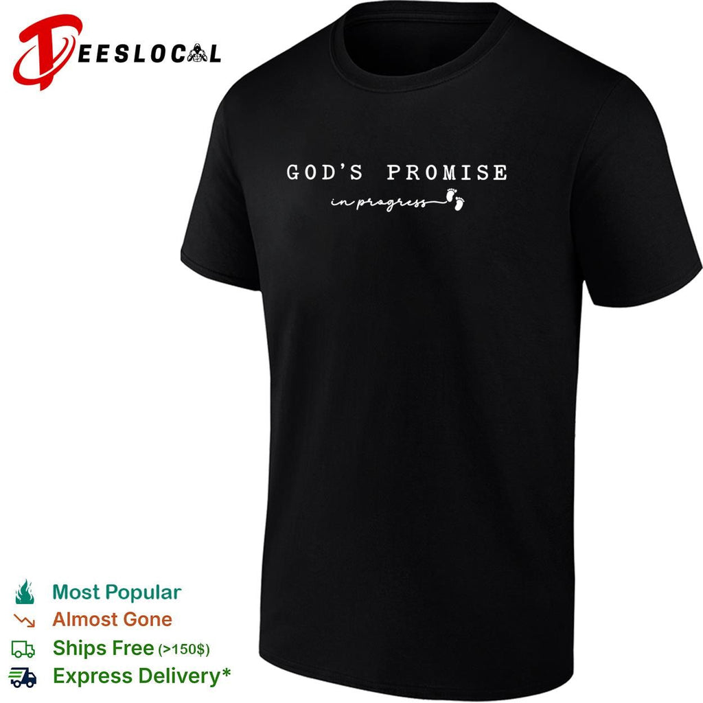 God’s promise in progress little footprints signature shirt Unisex