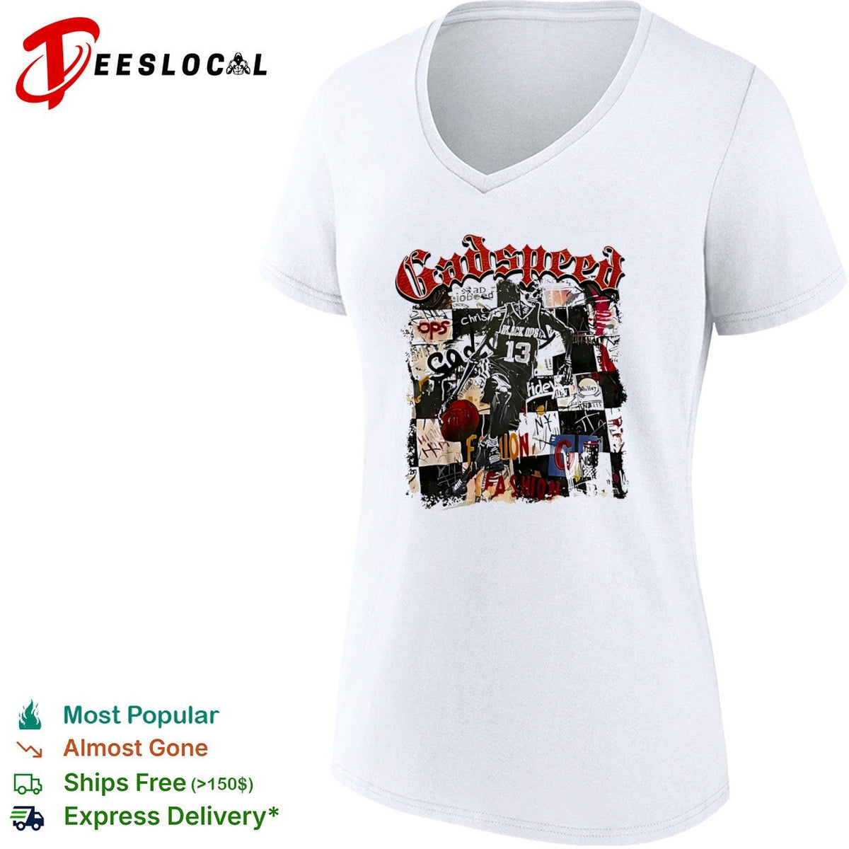Godspeed Black Ops 13 Basketball shirt Unisex