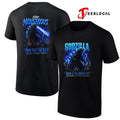 Godzilla stay monstrous too big to stop neon power forever graphic shirt Unisex
