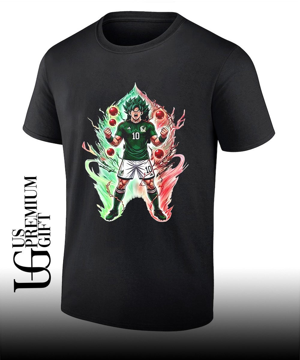Goku Saiyan Mexico World Cup 2026 shirt Unisex