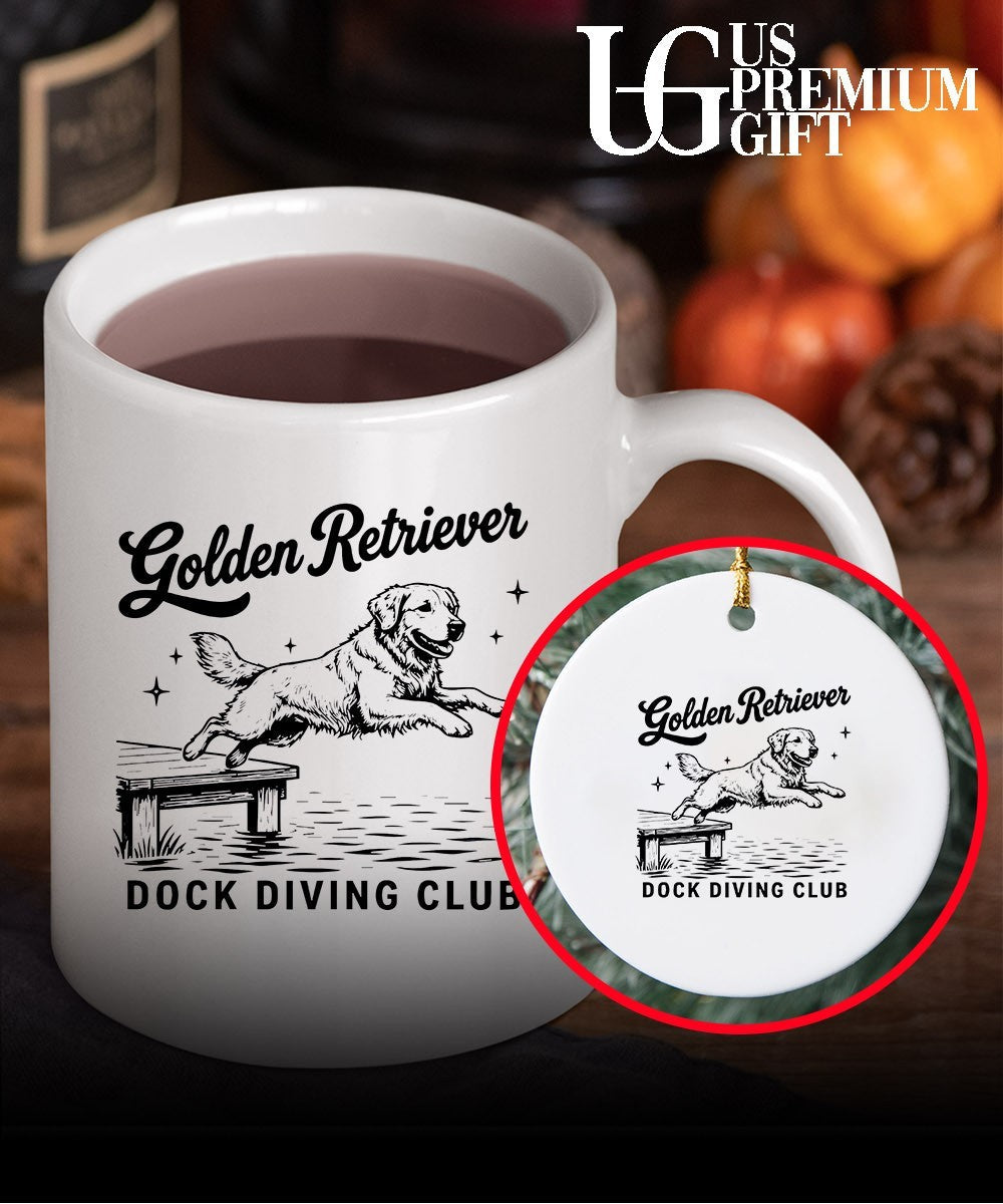 Golden Retriever Dock Diving Club shirt Unisex