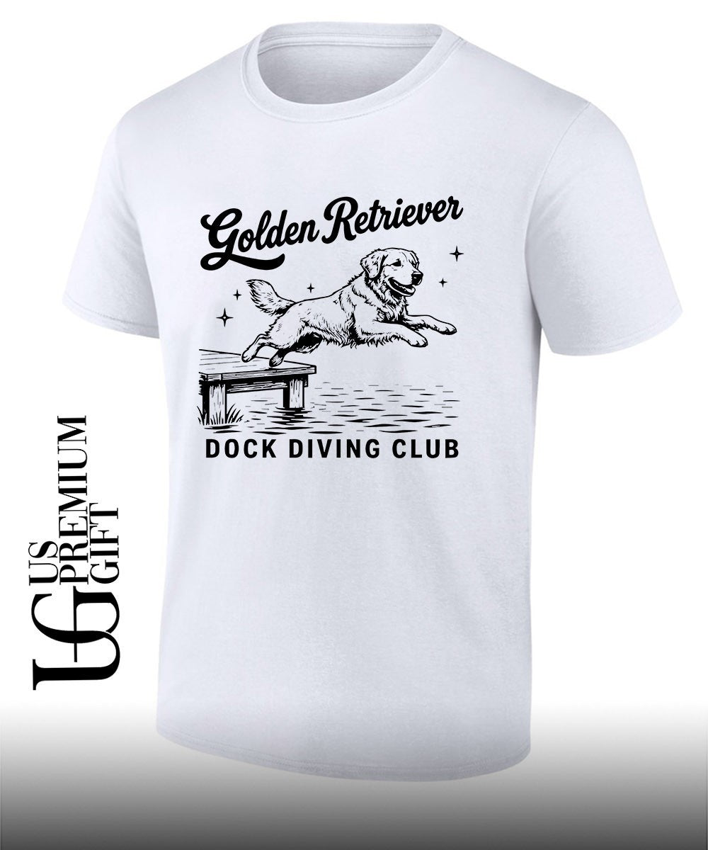 Golden Retriever Dock Diving Club shirt Unisex