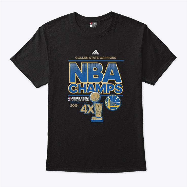 Golden State Warriors NBA Champs 2015 4X T Shirt Unisex