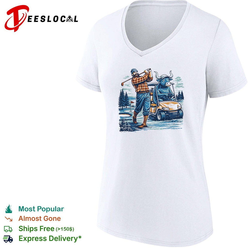 Golfing Bulls vintage shirt Unisex
