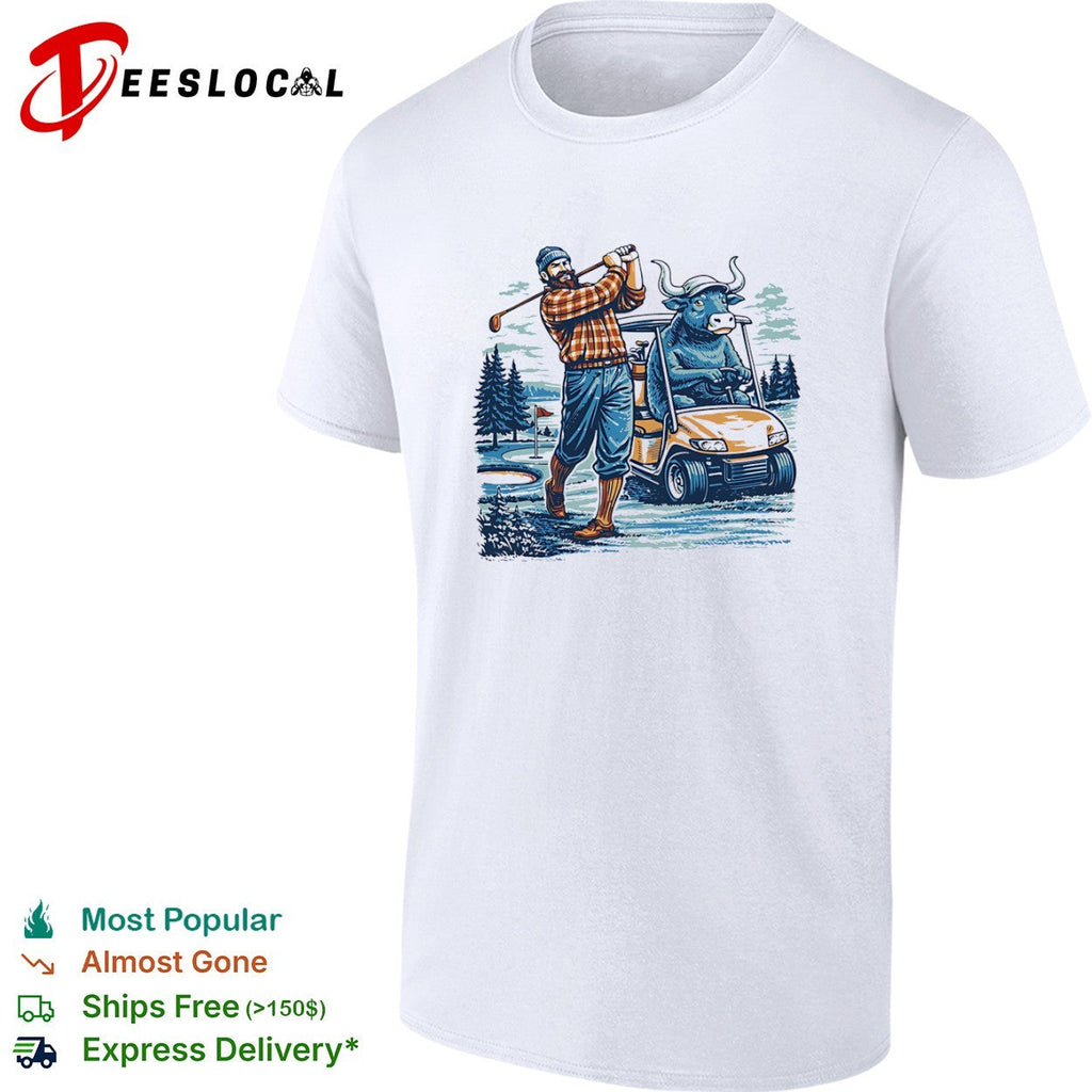 Golfing Bulls vintage shirt Unisex