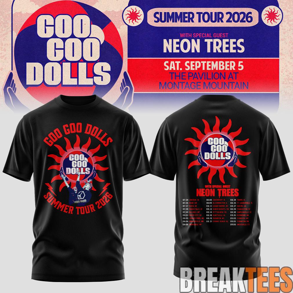 Goo Goo Dolls Summer 2026 North American Tour Limited Unisex