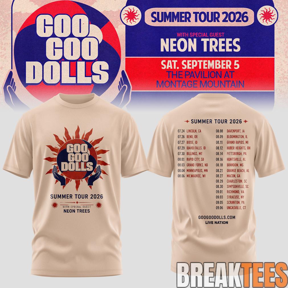 Goo Goo Dolls Summer 2026 North American Tour Limited Unisex