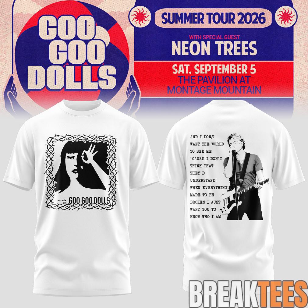 Goo Goo Dolls Summer 2026 North American Tour Limited Unisex