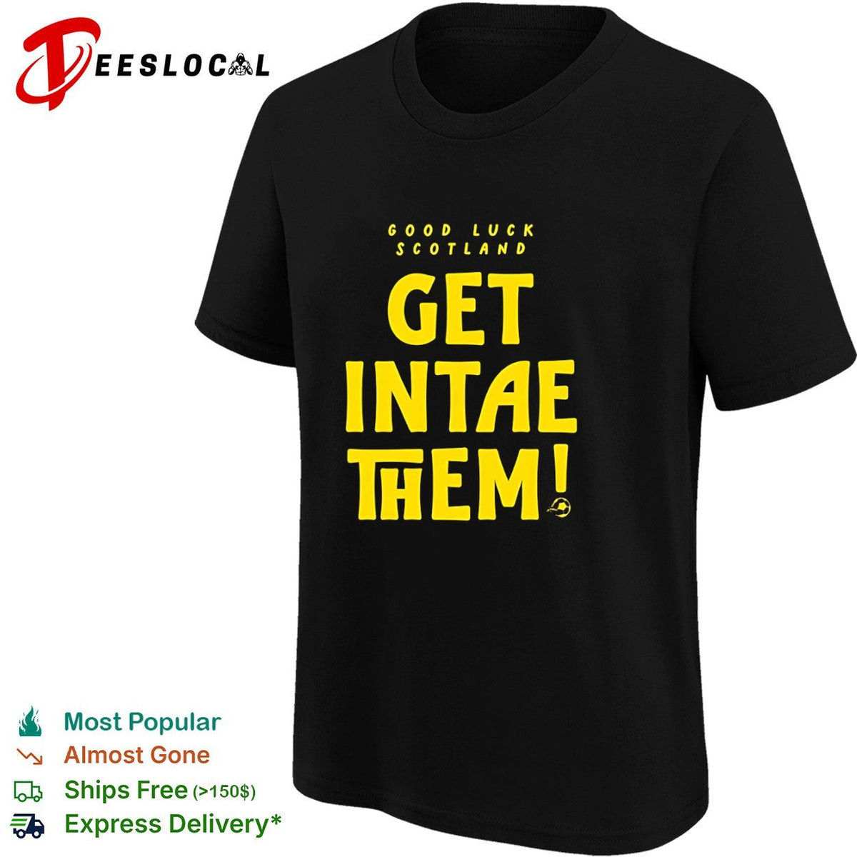 Good luck Scotland get intae them soccer football shirt Unisex
