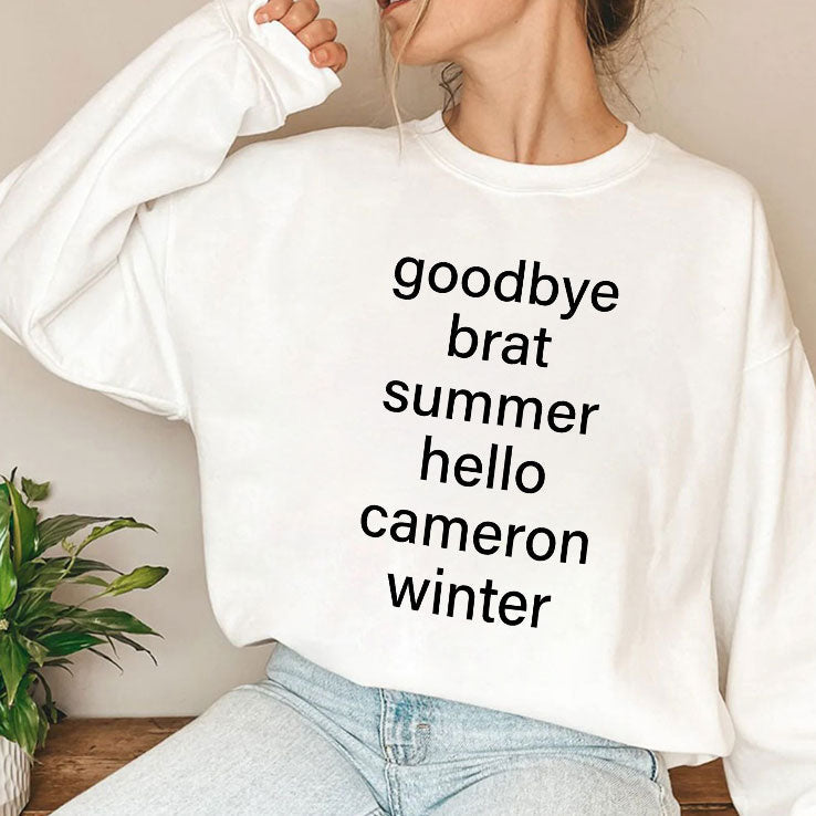 Goodbye Brat Summer Hello Cameron Winter T Shirt Unisex
