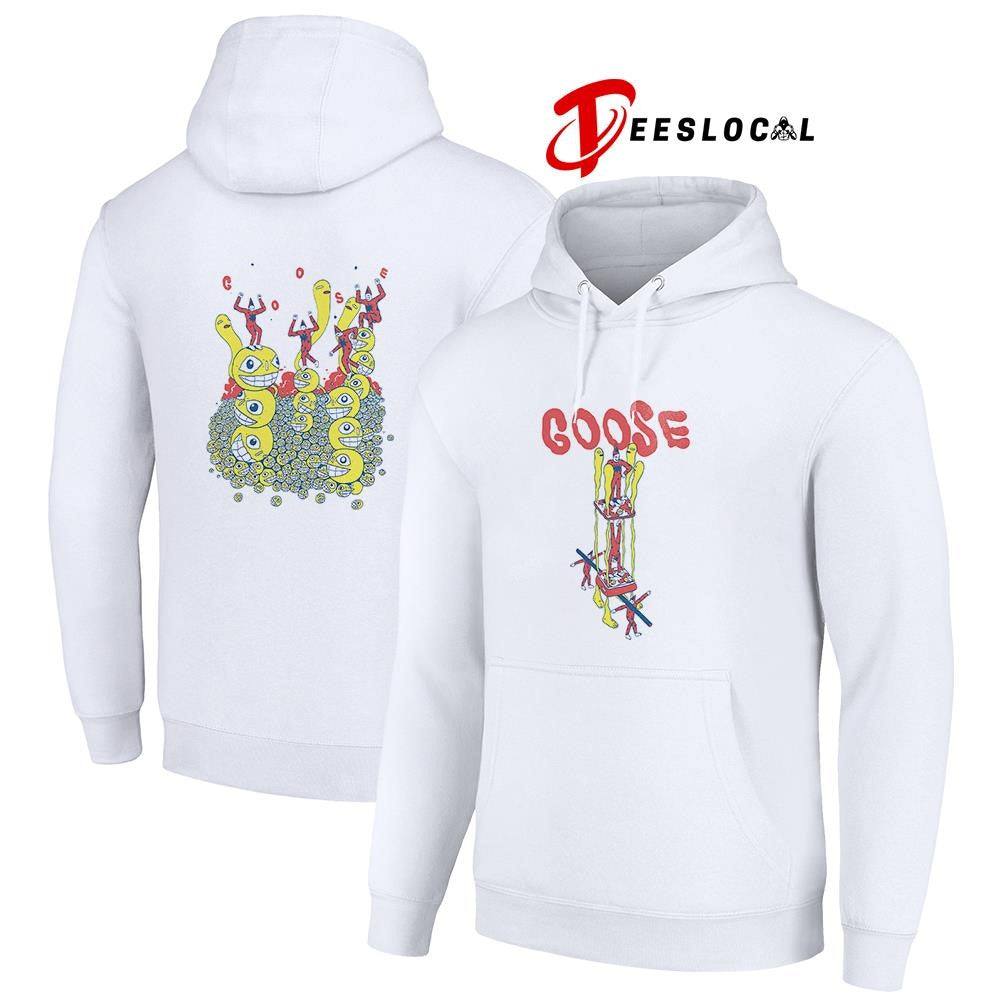 Goose Holiday drop drop Smiley heads graphic shirt Unisex