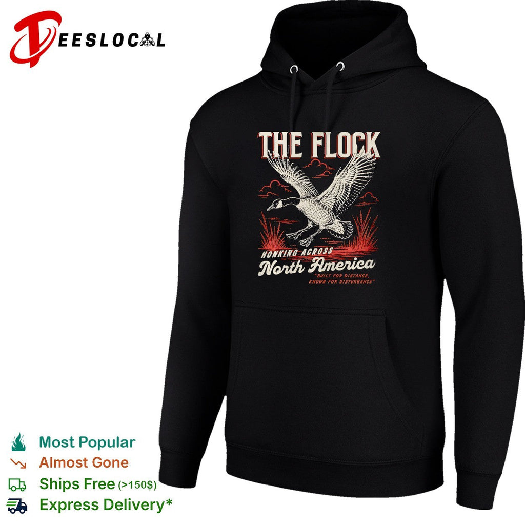 Goose flying the flock honking across North America shirt Unisex