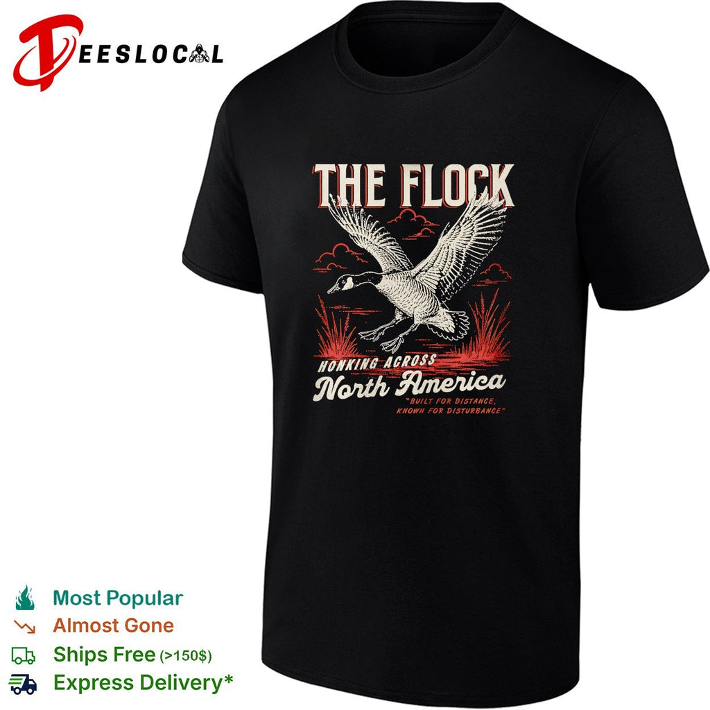 Goose flying the flock honking across North America shirt Unisex
