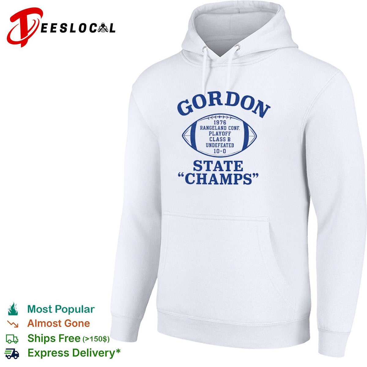 Gordon 1976 Rangeland Conf Playoff Class B Undefeated 10-0 State Champs football shirt Unisex