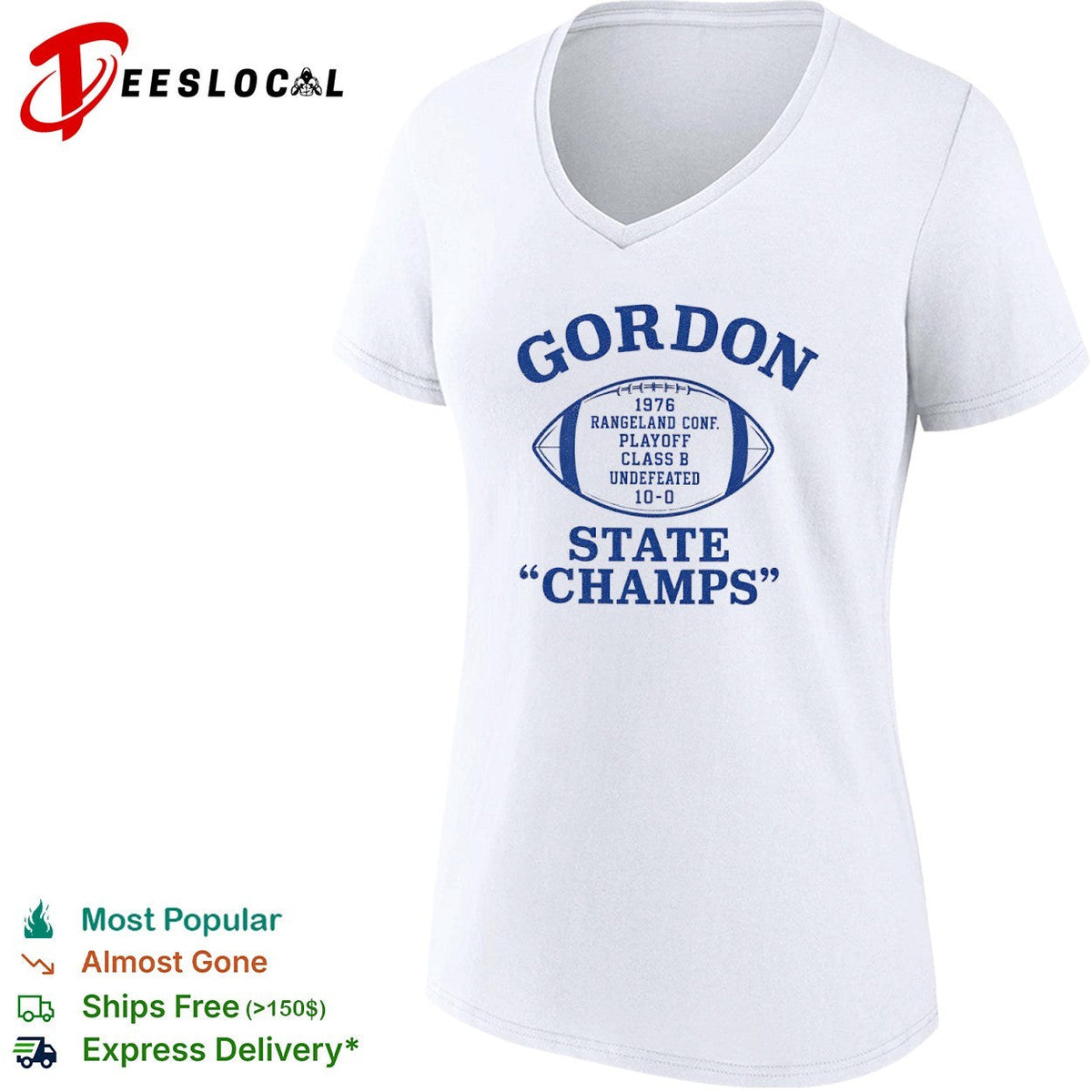 Gordon 1976 Rangeland Conf Playoff Class B Undefeated 10-0 State Champs football shirt Unisex