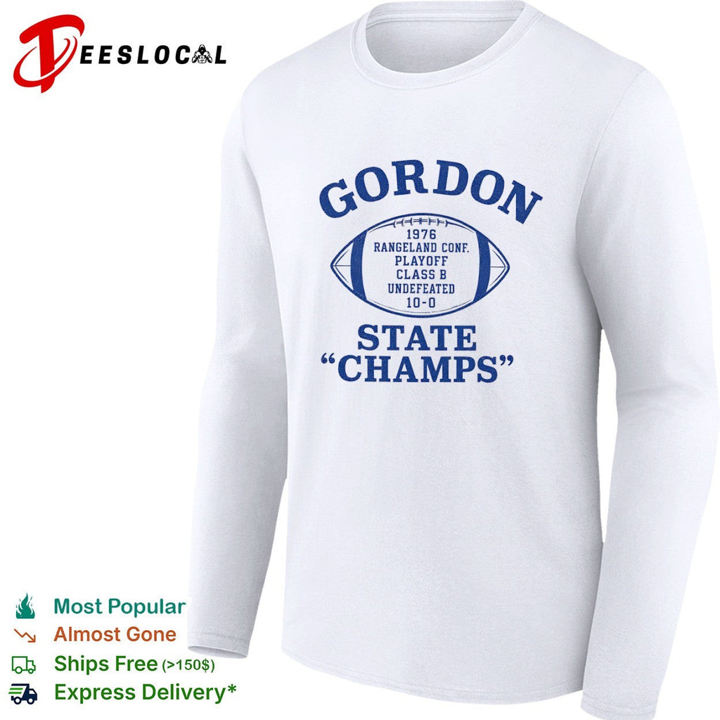 Gordon 1976 Rangeland Conf Playoff Class B Undefeated 10-0 State Champs football shirt Unisex