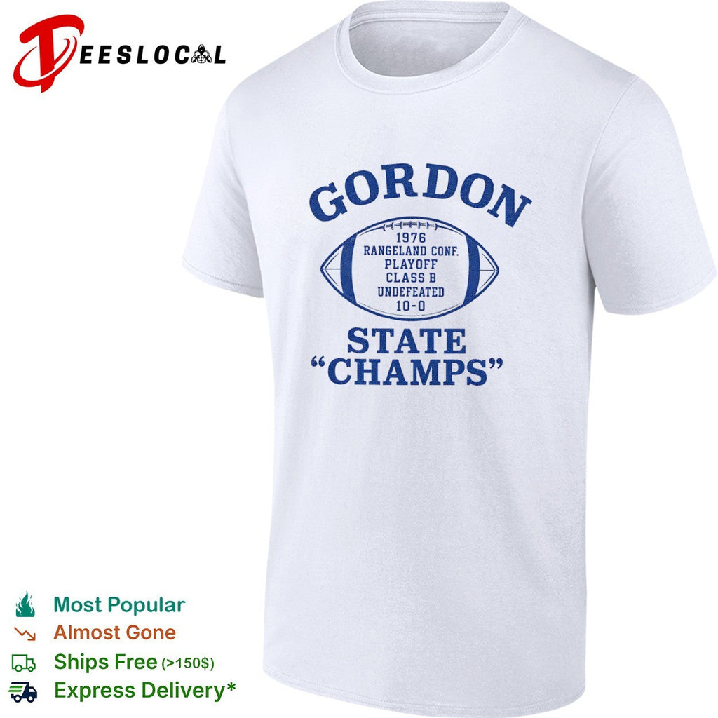 Gordon 1976 Rangeland Conf Playoff Class B Undefeated 10-0 State Champs football shirt Unisex