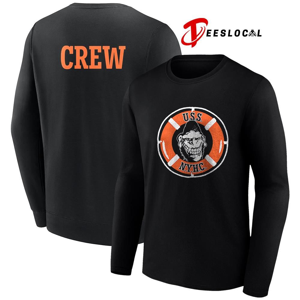Gorilla Biscuits USS NYHC crew life preserver graphic shirt Unisex