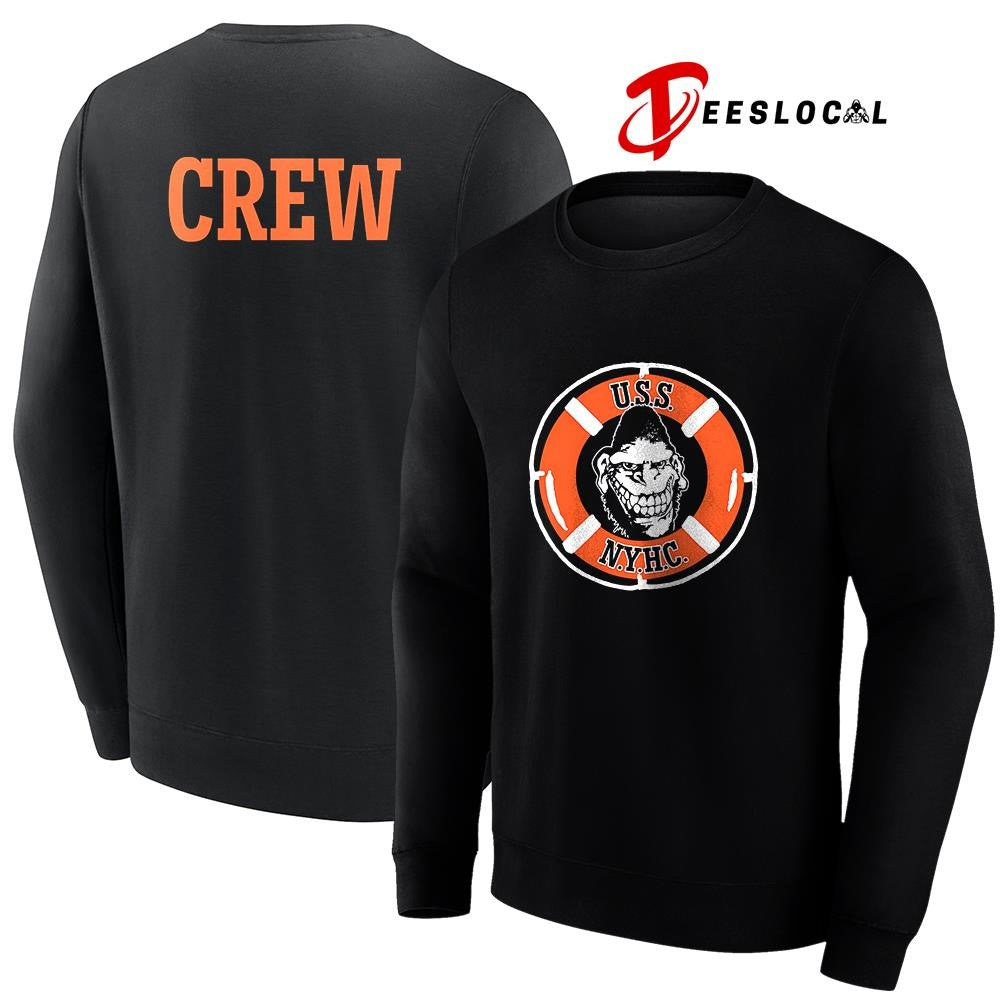 Gorilla Biscuits USS NYHC crew life preserver graphic shirt Unisex