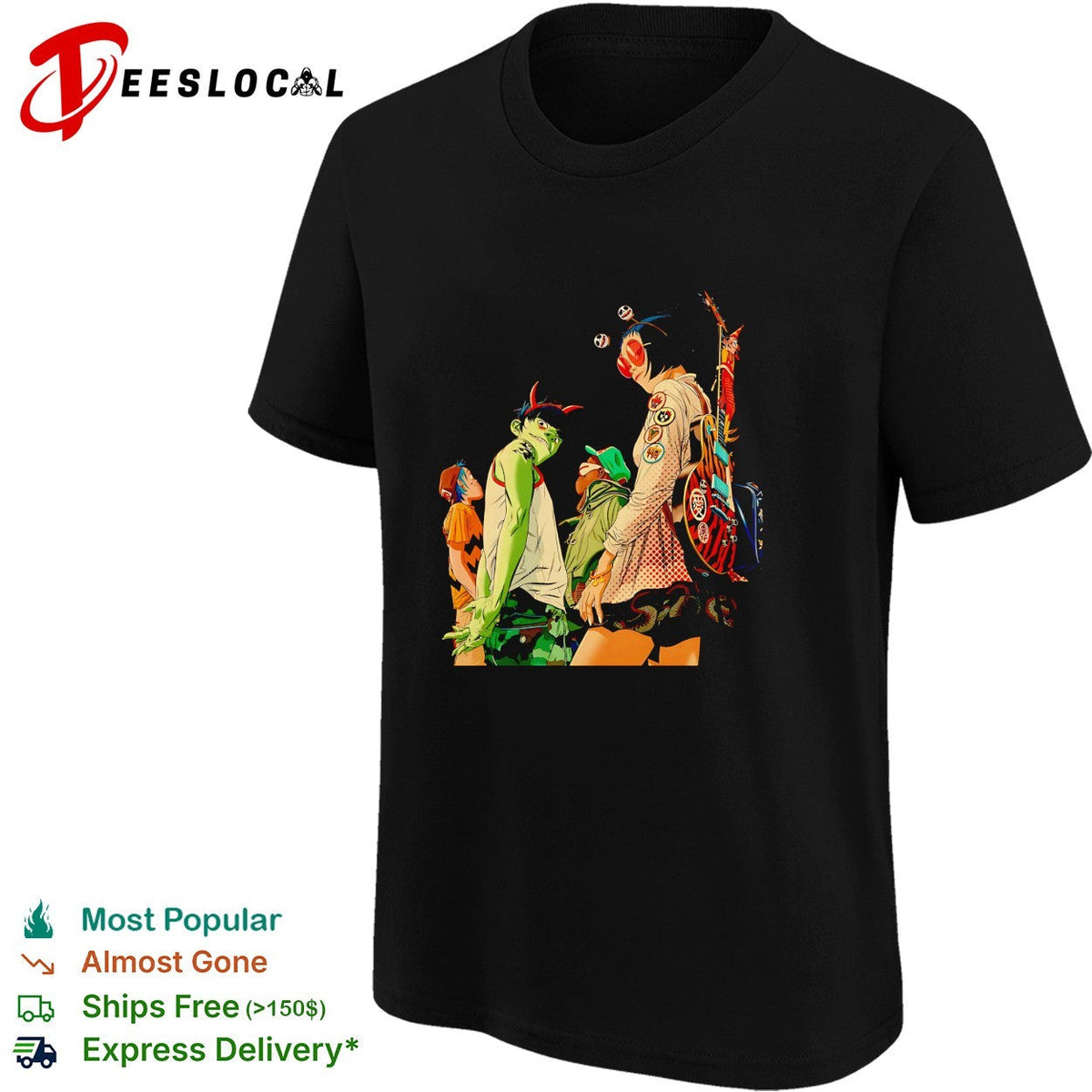 Gorillaz Tottenham London 2026 On 20 June 2026 Jumbo Band Potrait art shirt Unisex