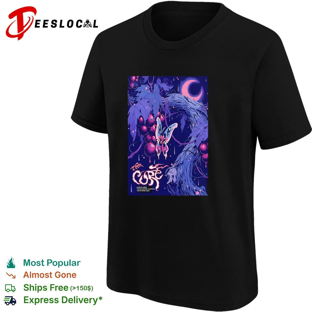 Gothic butterfly moth forest cosmic concert framed poster art shirt Unisex