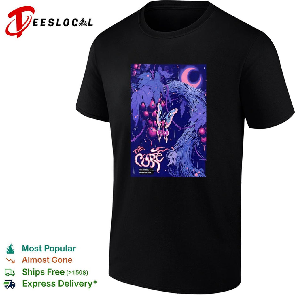 Gothic butterfly moth forest cosmic concert framed poster art shirt Unisex