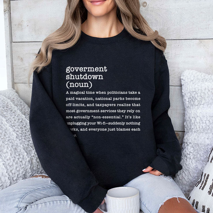 Government Shutdown Definition T Shirt Unisex