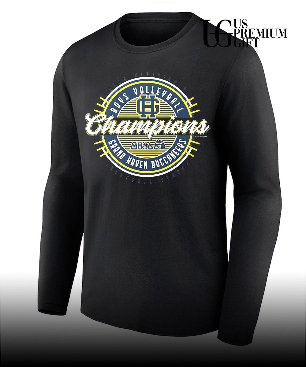 Grand Haven Buccaneers 2026 MHSAA Boys Volleyball Division 1 Champions shirt Unisex