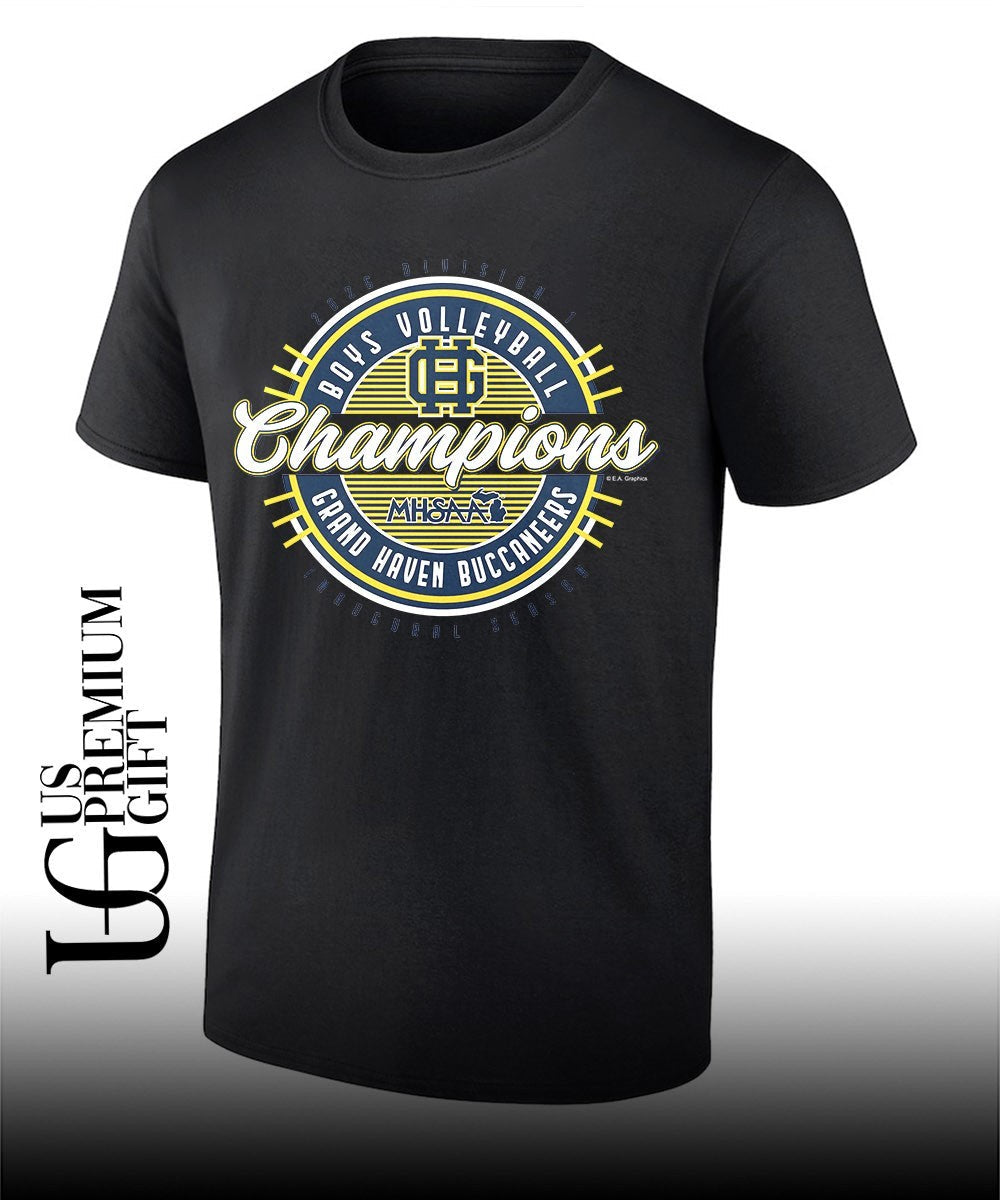 Grand Haven Buccaneers 2026 MHSAA Boys Volleyball Division 1 Champions shirt Unisex