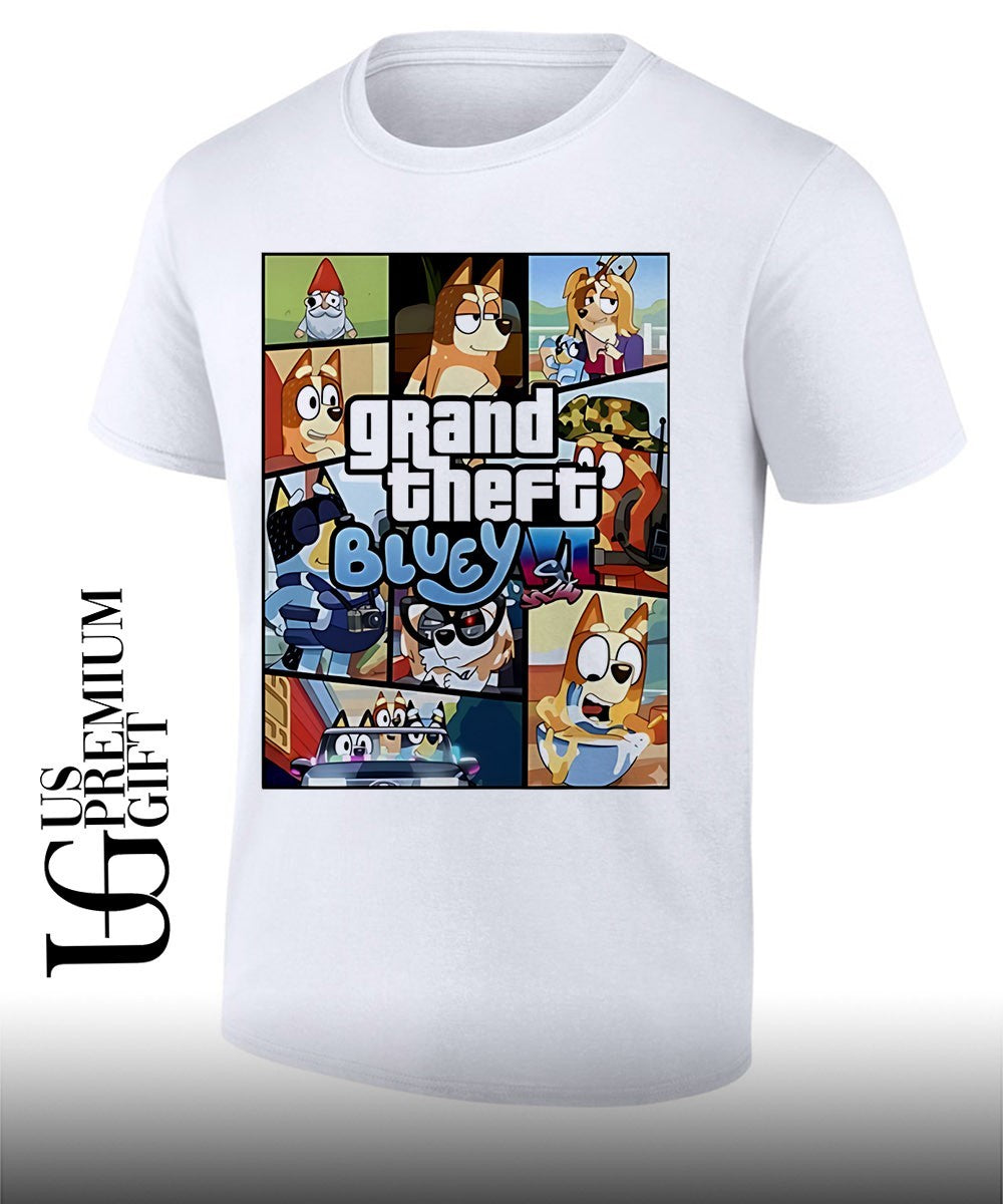 Grand Theft Bluey Gamer shirt Unisex