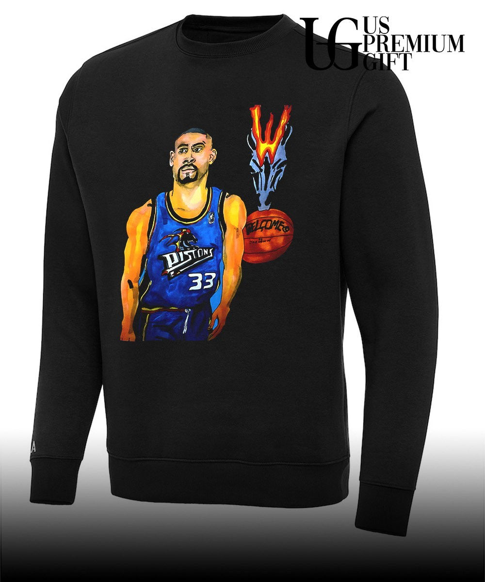 Grant Hill Detroit Pistons NBA basketball caricature shirt Unisex