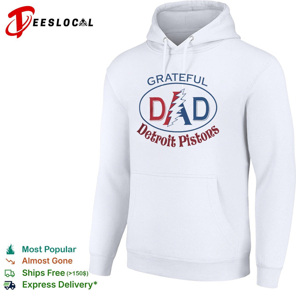 Grateful Dad Detroit Pistons x Grateful Dead shirt Unisex
