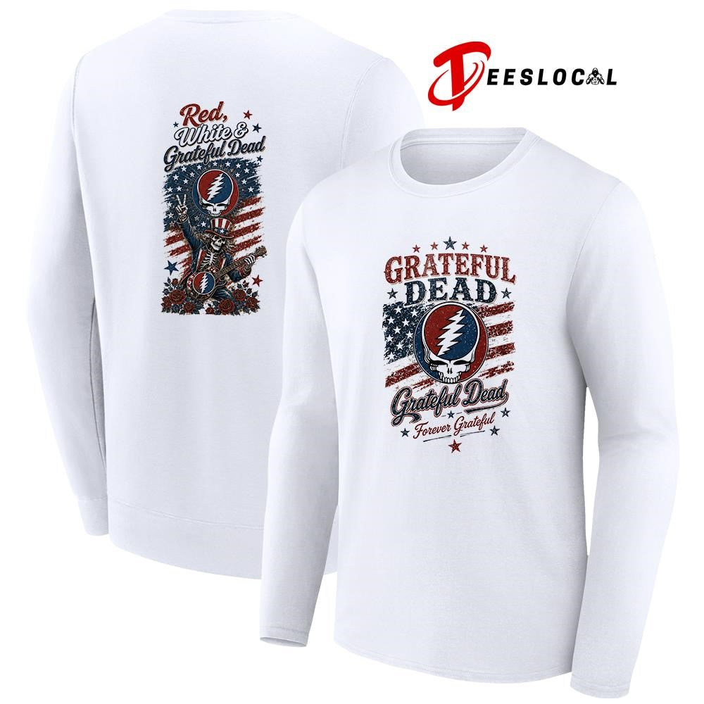 Grateful Dead 250th anniversary red white and Grateful Dead mascot shirt Unisex