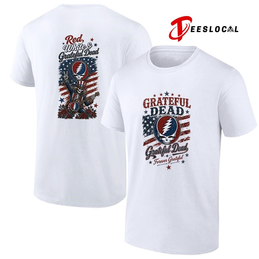 Grateful Dead 250th anniversary red white and Grateful Dead mascot shirt Unisex