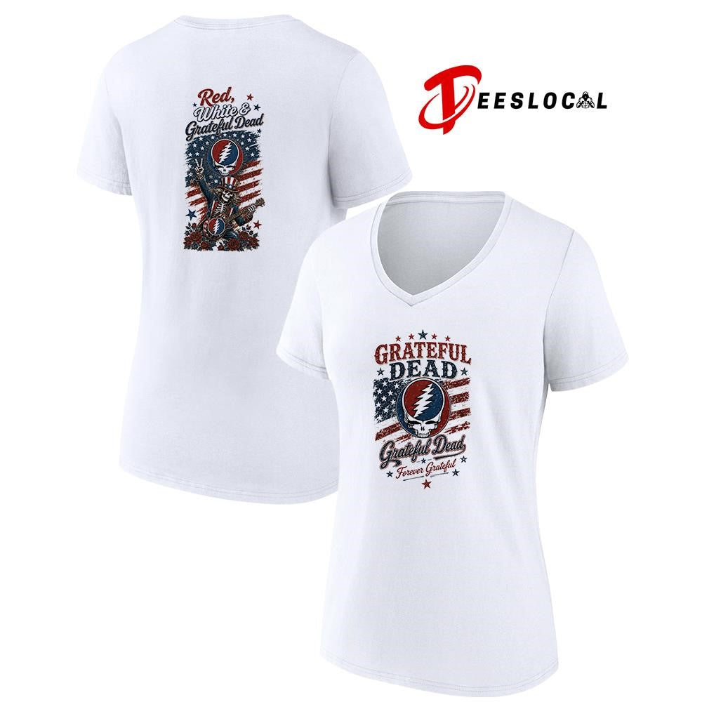 Grateful Dead 250th anniversary red white and Grateful Dead mascot shirt Unisex