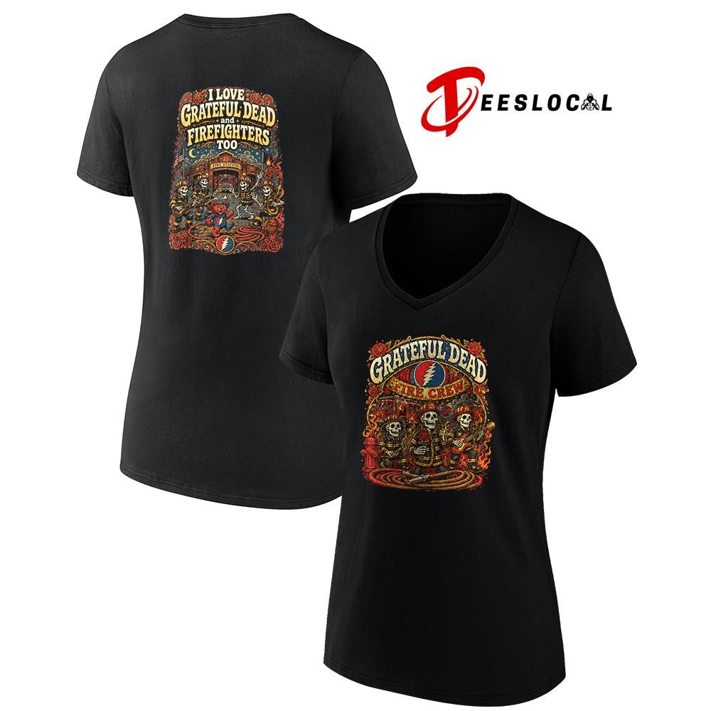 Grateful Dead fire crew graphic shirt Unisex