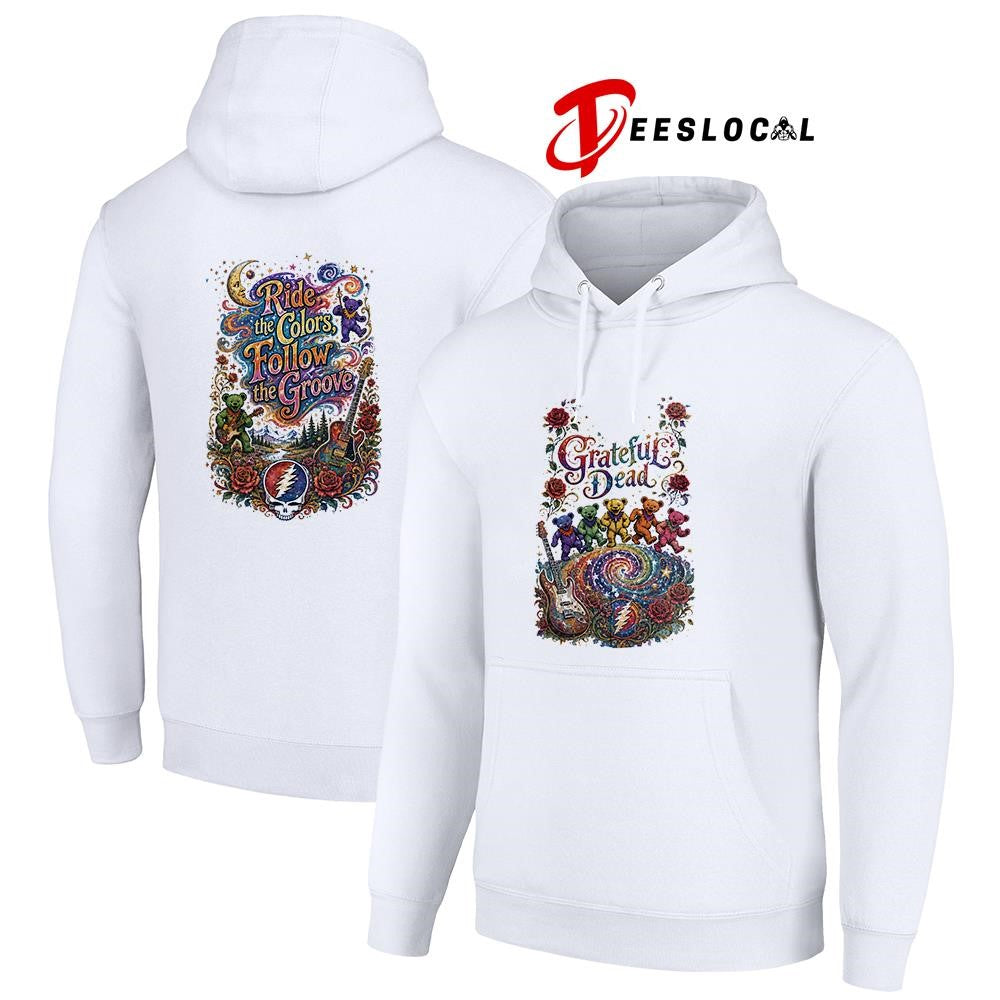 Grateful Dead ride the colors follow the groove graphic shirt Unisex