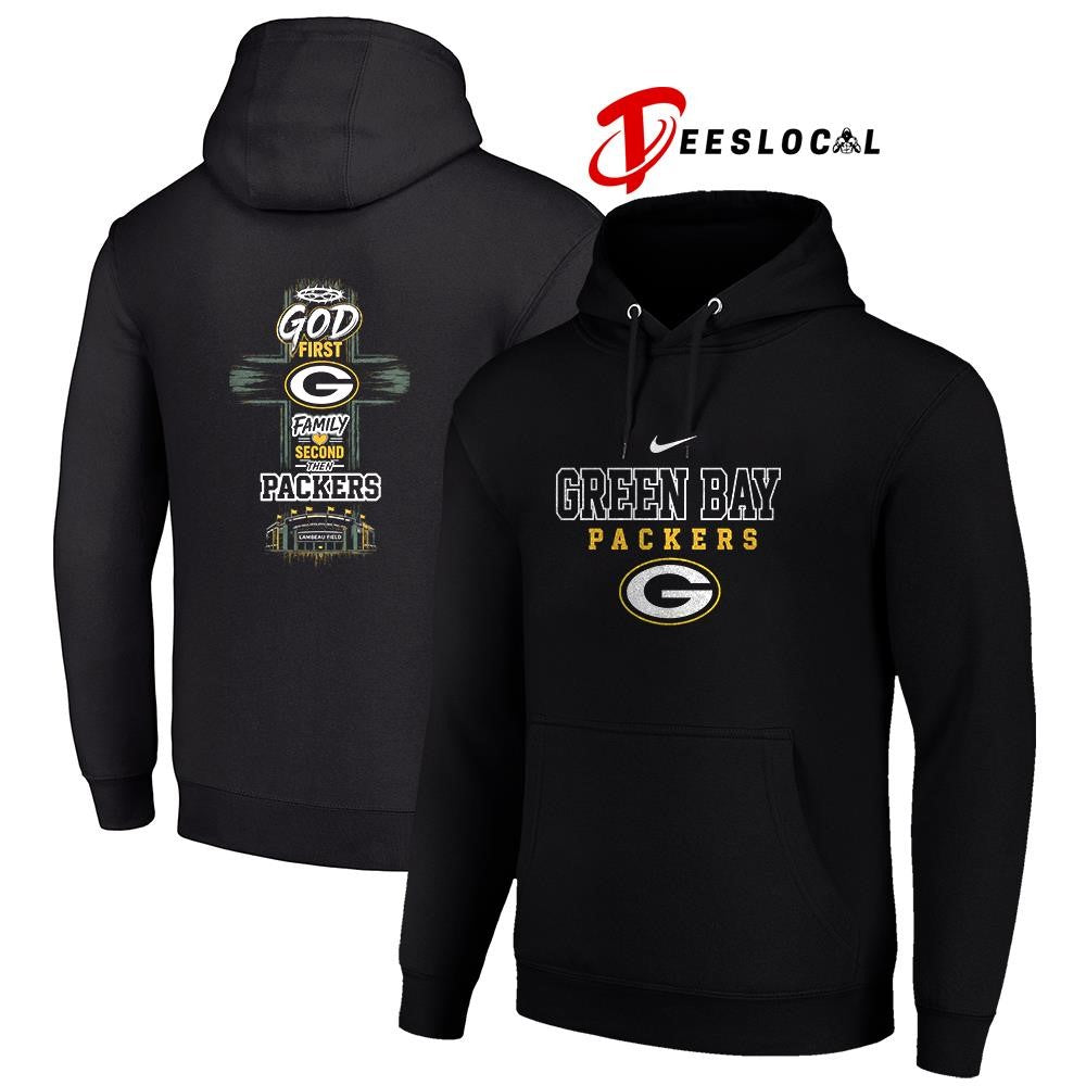 Green Bay Packers God first family second cross shirt Unisex