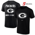 Green Bay Packers back in black logo shirt Unisex
