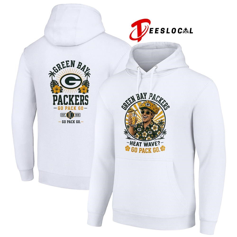 Green Bay Packers heat wave beach vibes mascot shirt Unisex