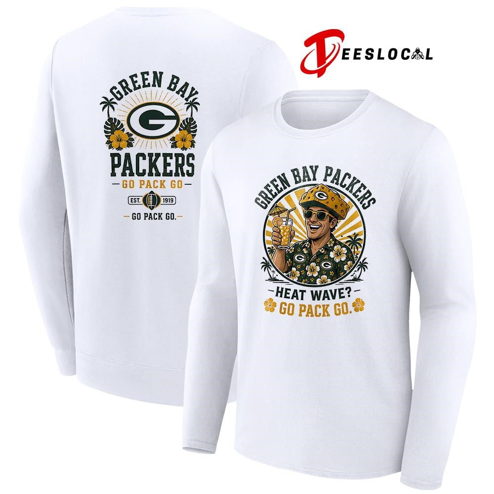 Green Bay Packers heat wave beach vibes mascot shirt Unisex