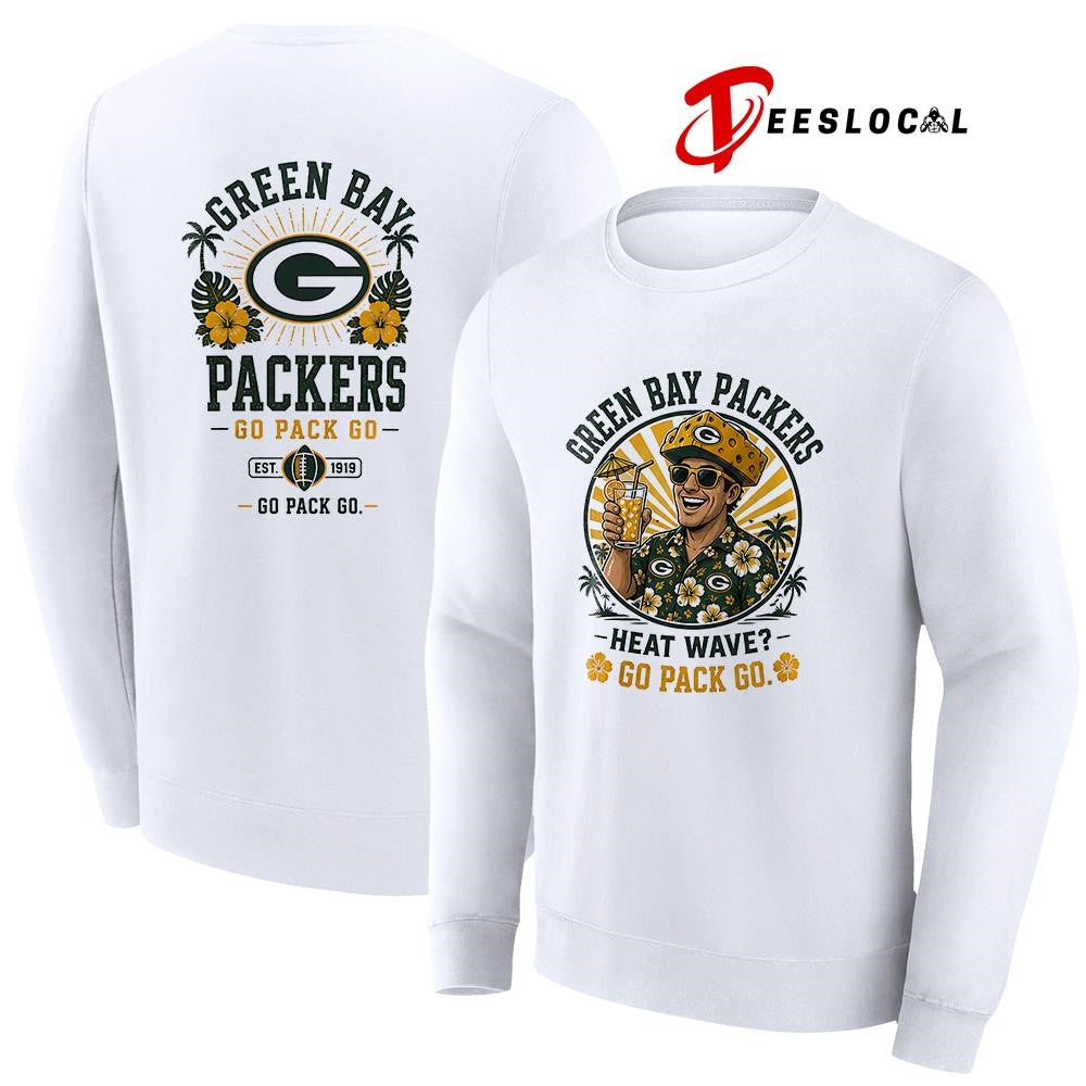 Green Bay Packers heat wave beach vibes mascot shirt Unisex