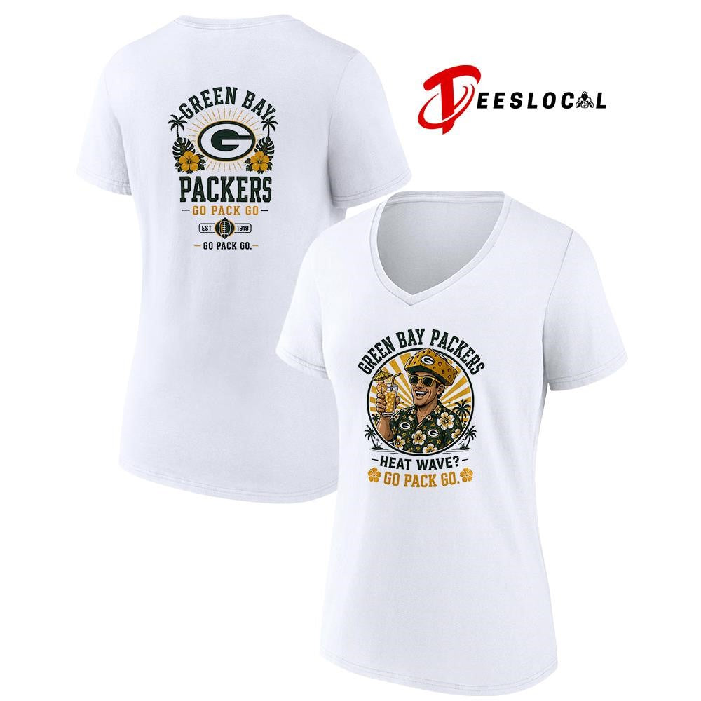 Green Bay Packers heat wave beach vibes mascot shirt Unisex