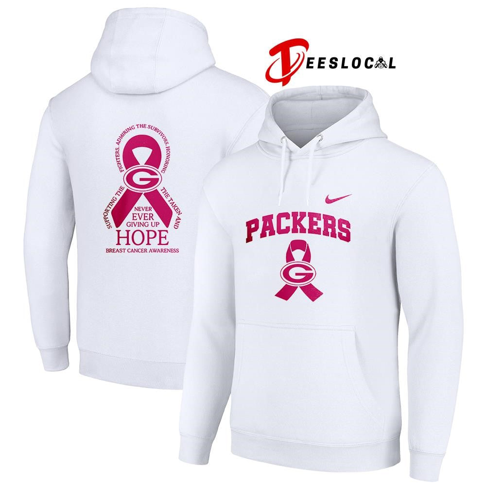Green Bay Packers never ever giving up hope cancer awareness shirt Unisex
