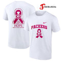 Green Bay Packers never ever giving up hope cancer awareness shirt Unisex