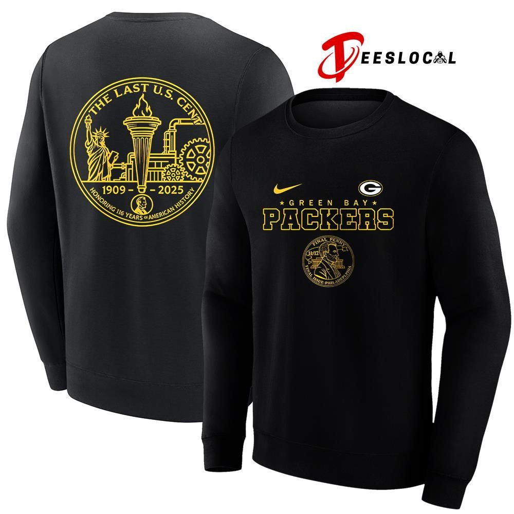 Green Bay Packers the last US cent honoring 116 years of America history shirt Unisex